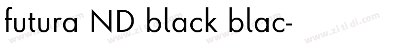 futura ND black blac字体转换